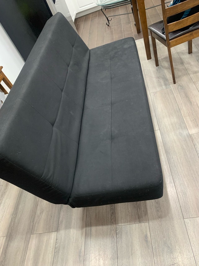 Queen Mattress, Sofa Bed, Glass Table & Chairs, Racks - photo 4