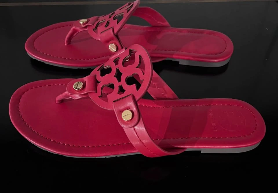 Tory Burch Miller Red Flip Flop Sandals NEW - photo 2