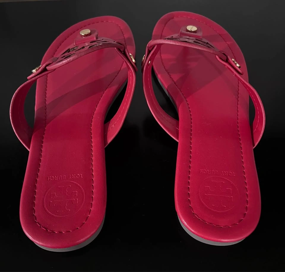Tory Burch Miller Red Flip Flop Sandals NEW - photo 3