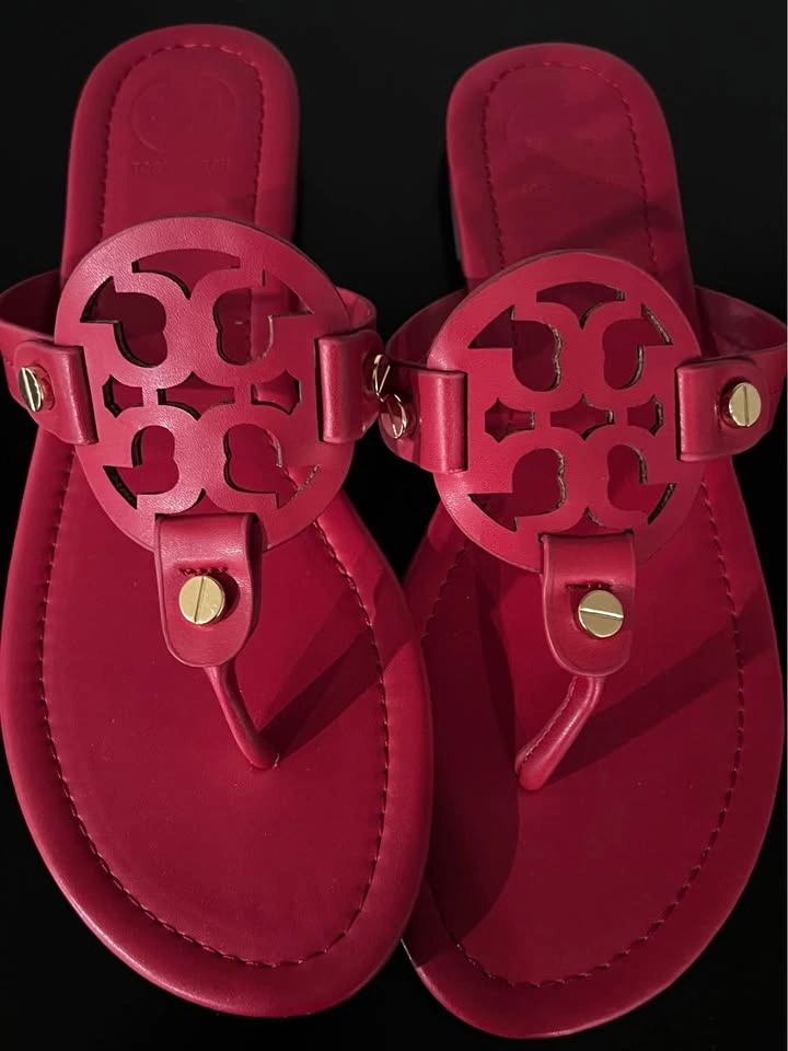 Tory Burch Miller Red Flip Flop Sandals NEW - photo 5