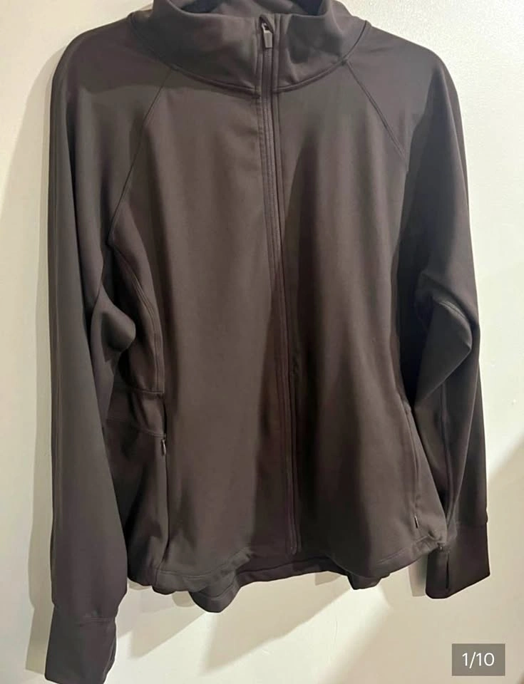 DANSKIN Brown activewear zip up xxl