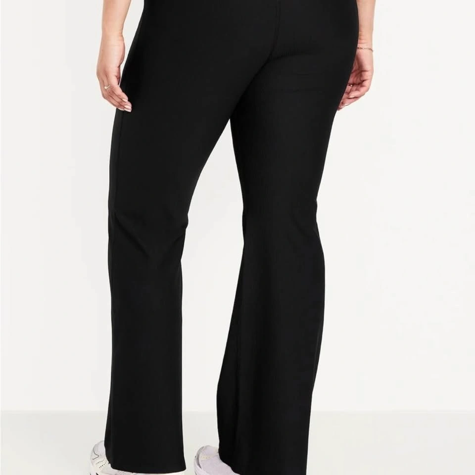 Old Navy PowerSoft Ribbed Flare Leggings XL Black - photo 4