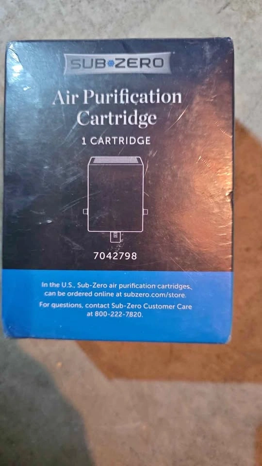 Air purification cartridge sub zero