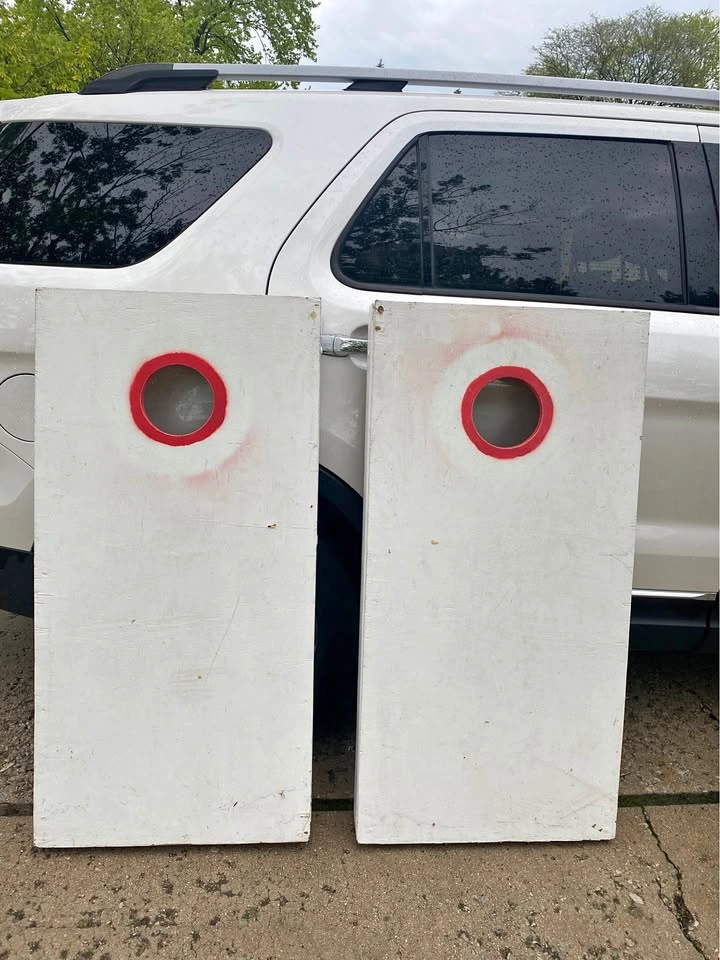 Wood Cornhole Boards (no bags)