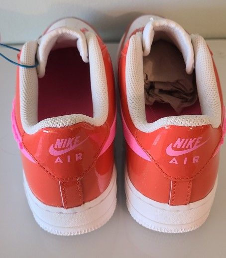 Nike Air Force 1 Valentine's Day White/Pink Hearts Big Kids SZ 7 - photo 4