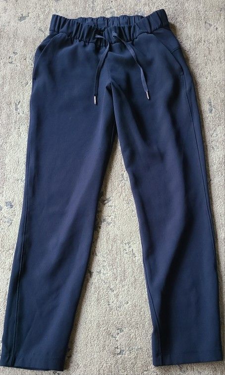 Lululemon Navy Blue Drawstring Pants - Women's Size 4 - photo 3