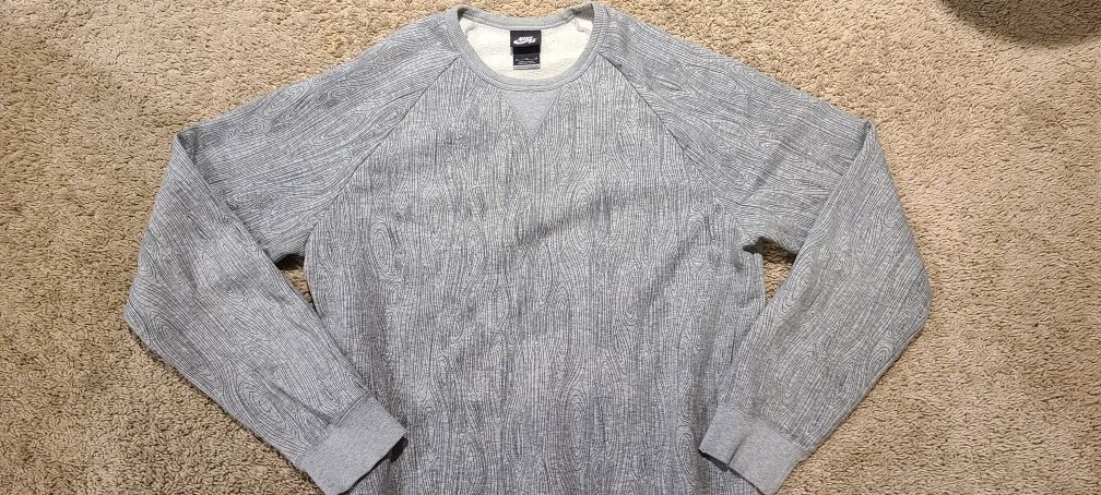 NIKE SB Men's Gray Cotton Sweatshirt - Size XL