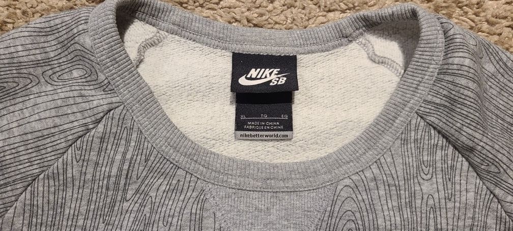 NIKE SB Men's Gray Cotton Sweatshirt - Size XL - photo 4
