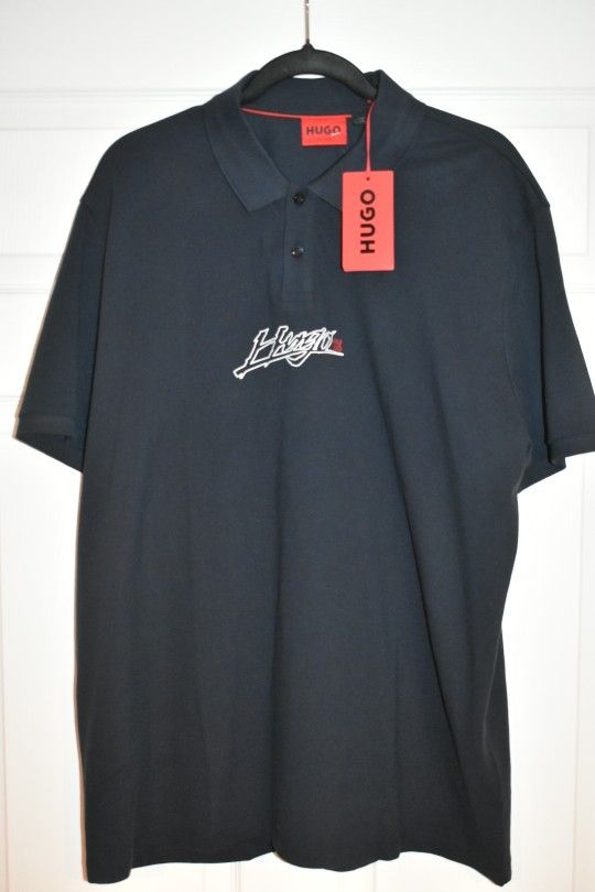 Hugo Boss Men Navy Blue Short Sleeve Polo SZ XXL - photo 2