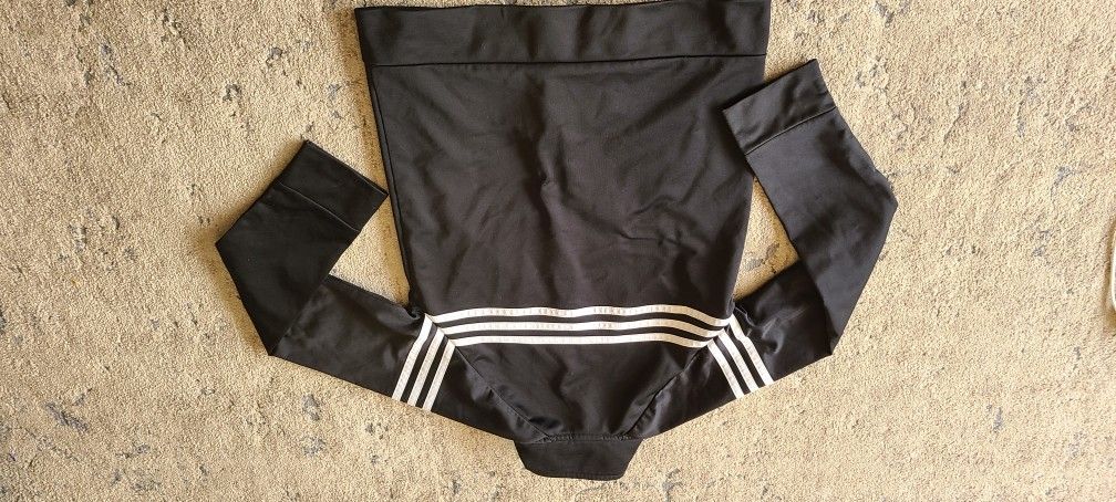 Adidas Girls Black Track Jacket SZ 10 - photo 5