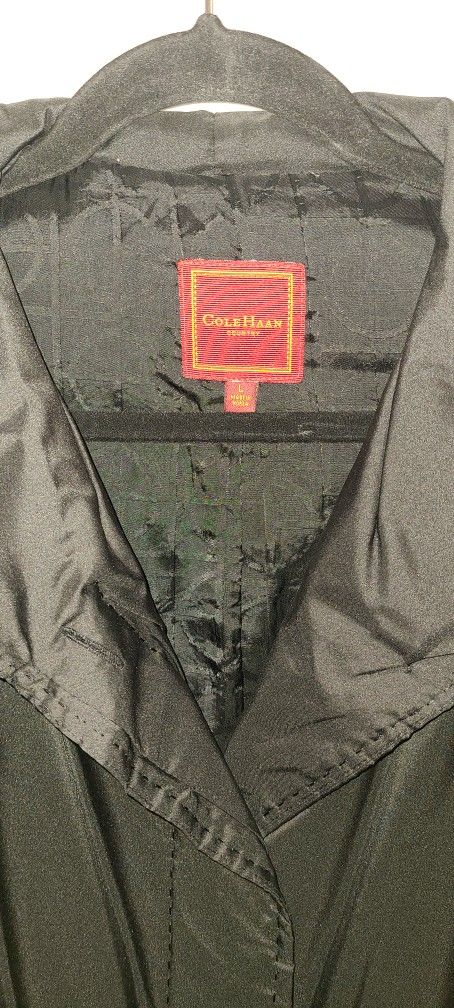 Cole Haan Woman Black Long Thermore Coat SZ L - photo 3