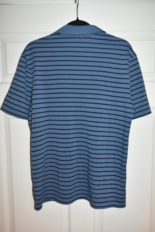 Nike Men Blue Stripe Short Sleeve Dri Fit Golf Polo SZ M - photo 5