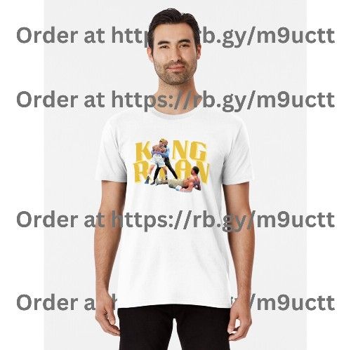 King Ryan Garcia Hold me back yellow Text T-Shirt - photo 3