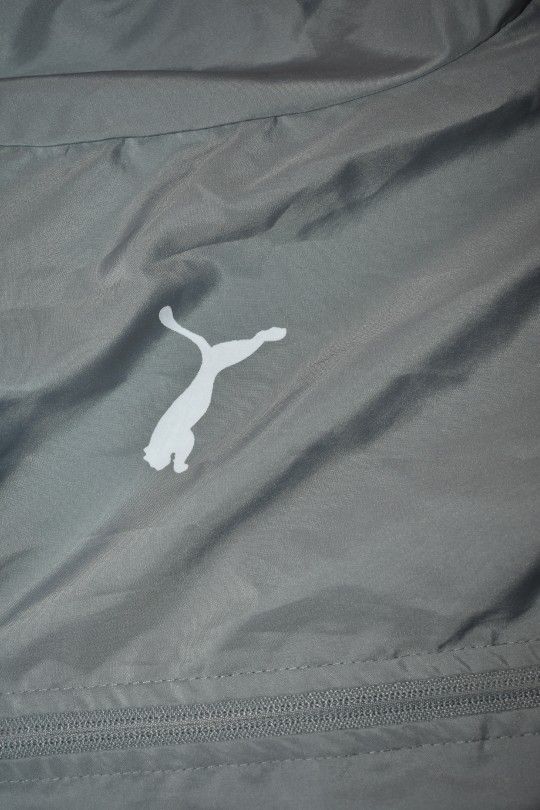 Puma Boys Gray Windbreaker Jacket SZ L - photo 4
