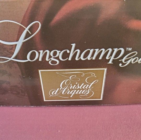 Cristal D'Arques Longchamp Gold Wine Glasses Set of 4 - photo 5