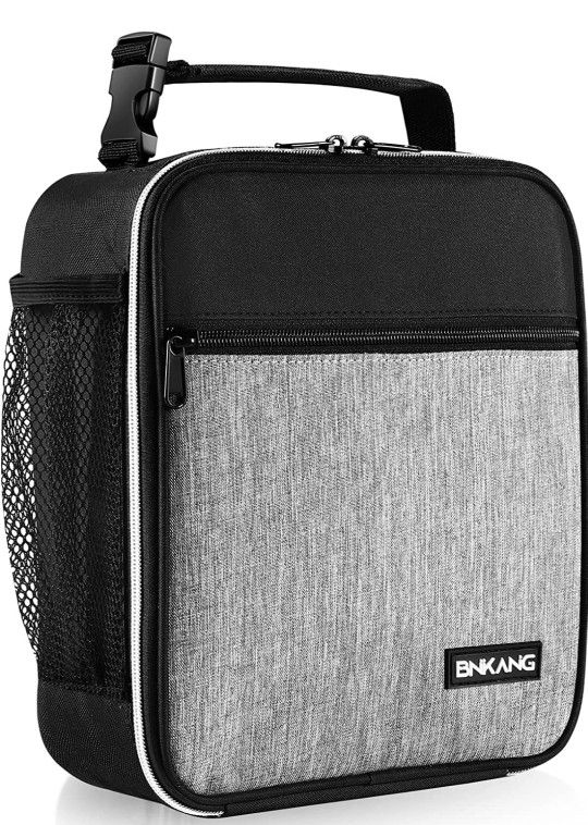 BNKANG Insulated Gray Lunch Bag
