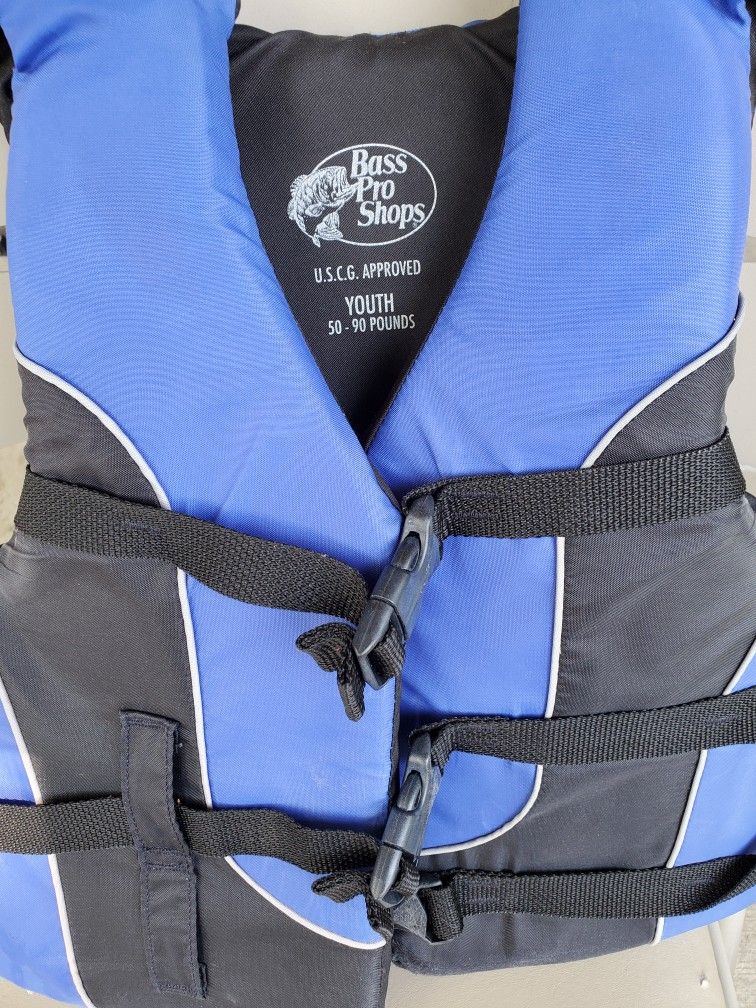 Bass Pro Blue Youth Life Jacket