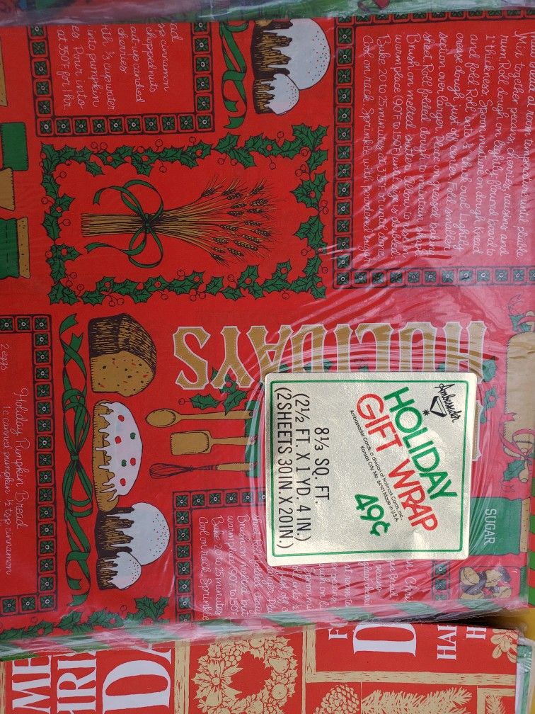 Vintage Christmas Wrapping Paper - photo 4