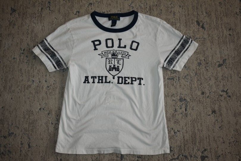 Ralph Lauren Boys White Blue Shirt SZ M - photo 2