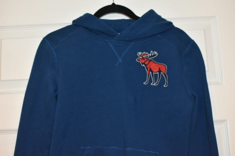 Abercrombie and Fitch Boys Blue Hoodie Sweater SZ 11/12 - photo 2