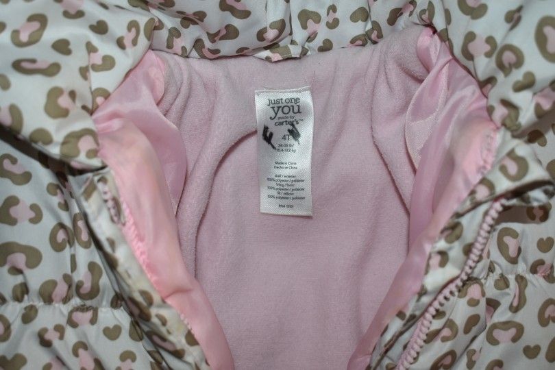 Carters Girls Zip Up Pink Jacket SZ 4 - photo 3