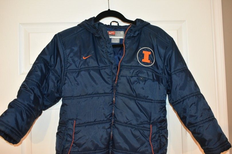 Nike Men Blue Illinois Zip Up Jacket SZ S