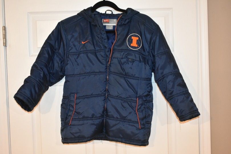 Nike Men Blue Illinois Zip Up Jacket SZ S - photo 2