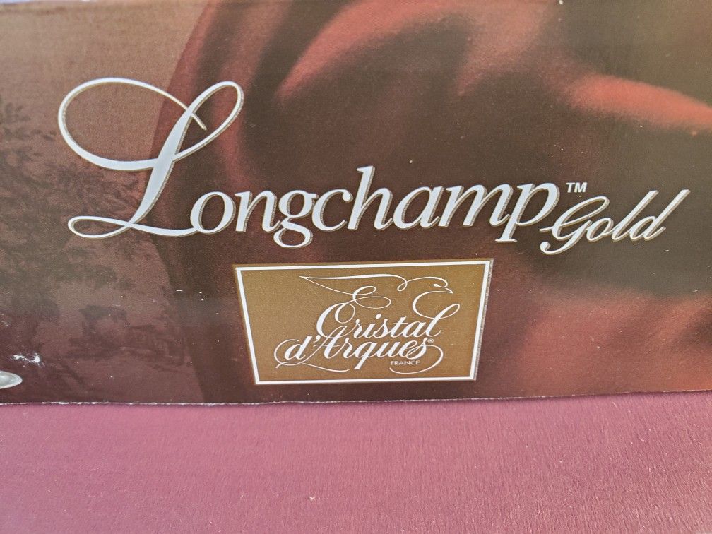 Cristal D'Arques Longchamp Gold Wine Glasses Set of 4 - photo 4