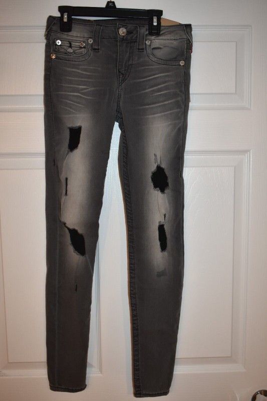 True Religion Woman Gray Skinny Jeans SZ 27 NWT - photo 3