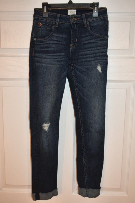 Hudson Bacara Crop Straight Cuffed Jeans SZ 25 - photo 2