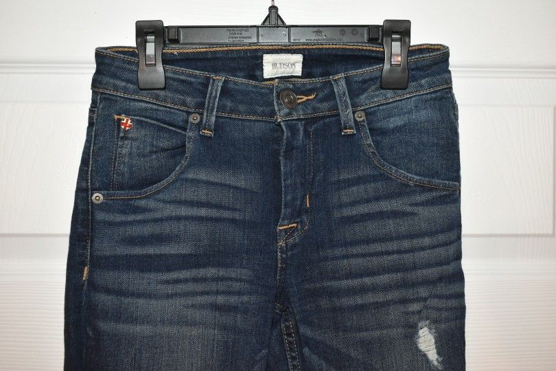Hudson Bacara Crop Straight Cuffed Jeans SZ 25 - photo 3