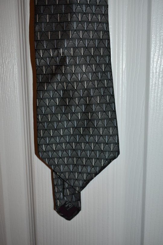 Bugatti Men Gray Blue Silk Tie - photo 3