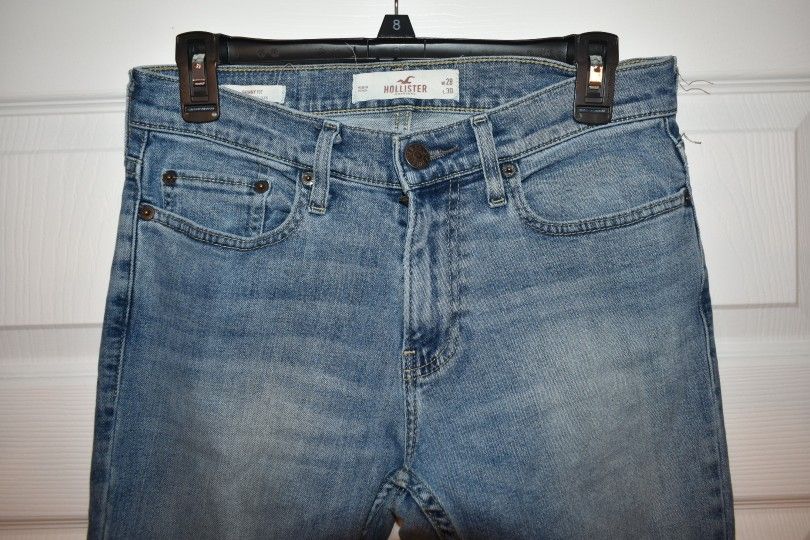 Hollister Men Blue Skinny Fit Jeans SZ 28 - photo 5