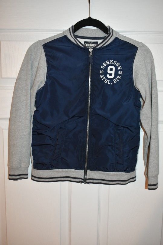 Osh Kosh Boys Gray Zip Up Sweater SZ 10 - photo 2