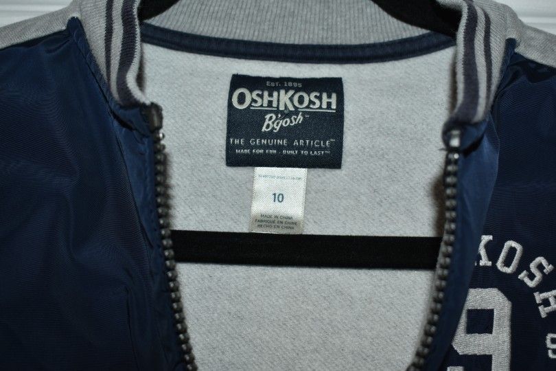 Osh Kosh Boys Gray Zip Up Sweater SZ 10 - photo 4