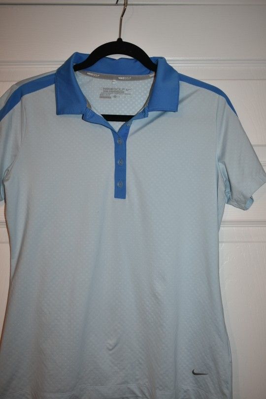 Nike Woman Blue Dri Fit Golf Polo SZ M - photo 2