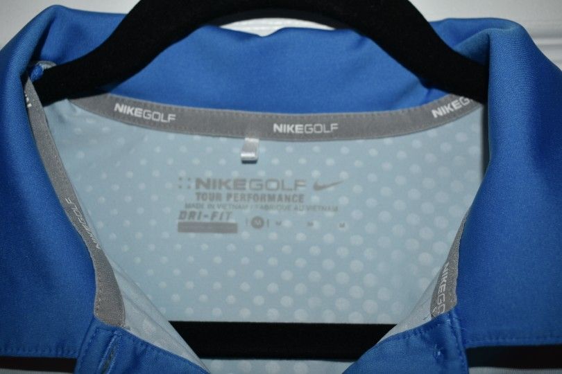 Nike Woman Blue Dri Fit Golf Polo SZ M - photo 4