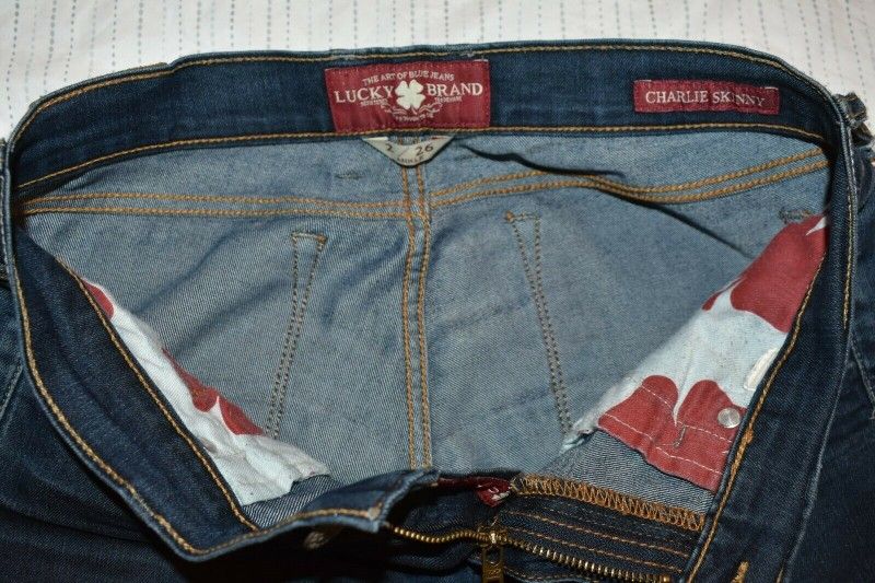Lucky Brand Blue Charlie Skinny Jeans SZ 2 - photo 3