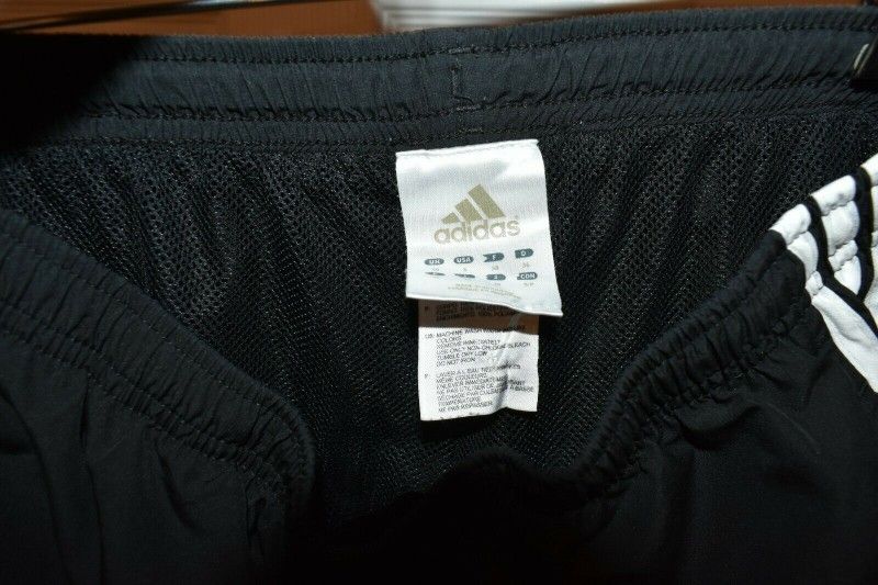 Adidas Boys Black Windbreaker Pants SZ S - photo 3