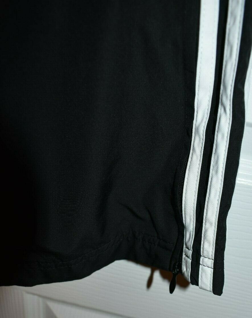 Adidas Boys Black Windbreaker Pants SZ S - photo 4