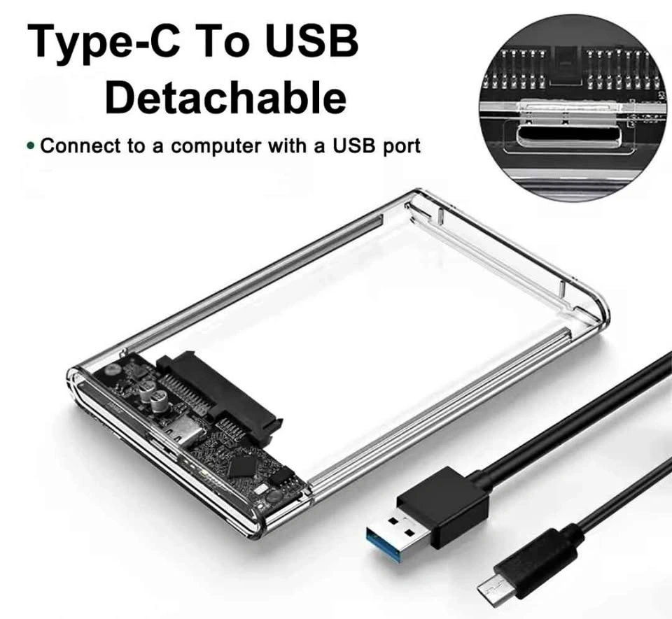 2.5" SATA to USB 3.0 External HDD/SSD Enclosure