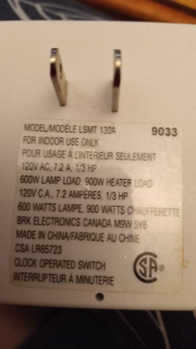 Electric timers