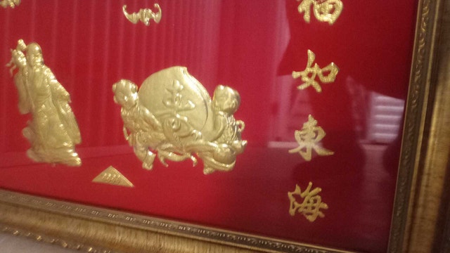 Longivity 24K Gold Plated 壽比南山圖
