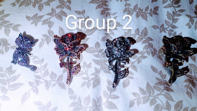 Rhinestone, Crystal or gemstone Brooches - photo 2