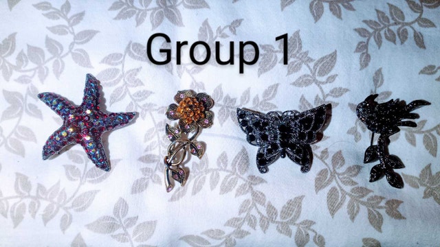 Rhinestone, Crystal or gemstone Brooches - photo 3