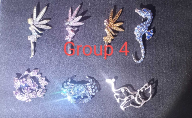 Rhinestone, Crystal or gemstone Brooches - photo 4