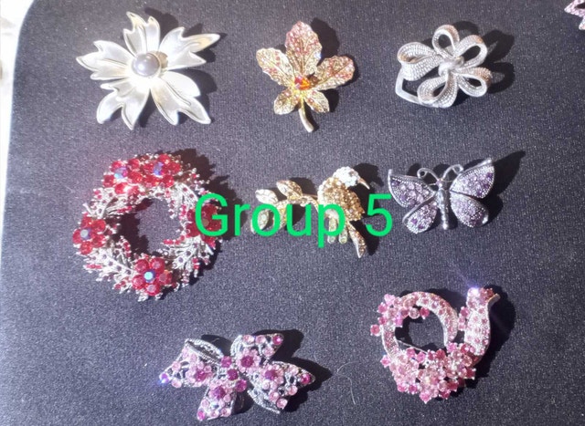 Rhinestone, Crystal or gemstone Brooches - photo 5