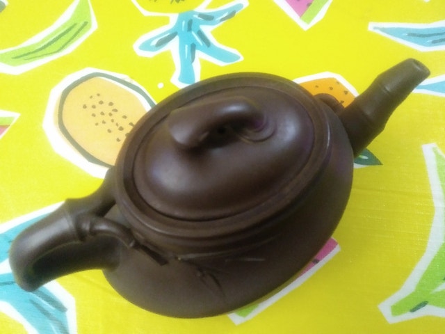 Genuine Pan Xijuan Purple Clay Teapot with Bamboo Festival - photo 3