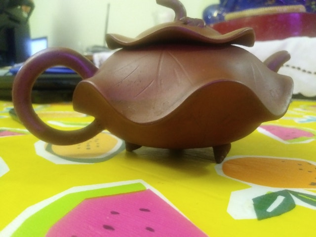 Zhang Jufang Lotus Leaf Tendon Combine Pan Yixang Clay Teapot