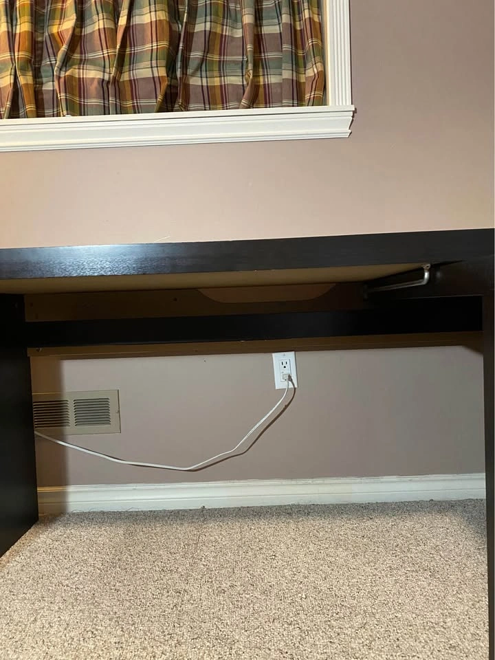 Black IKEA Pull Out Extension Desk(delivery available) - photo 5